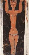 Amedeo Modigliani Cariatide (mk38) oil on canvas